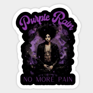 Prince Purple Rain No More Pain Sticker